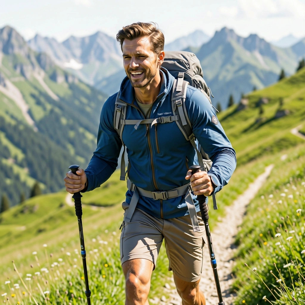 Mann mit aktivem Lebensstil